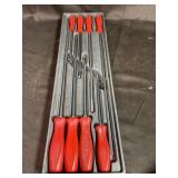 Snap on screw drives set