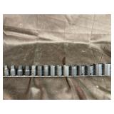 Snap on 12 pt  1/2 drive  metric shallow