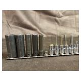 1/4 deep well and hex sockets