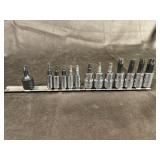 Snap on star bits 1/4-3/8 drive