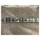 3/8 drive Assorted snap on sockets  some with