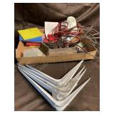 Shelf brackets and cleaning pads