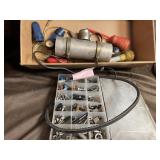 Battery terminal cleaners and assorted nuts