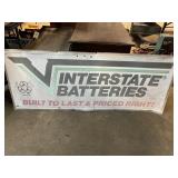 Interstate batteries tin sign 60L 24t