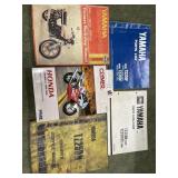 Yamaha and Honda books