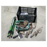 Basket w/ Sprinkler / Masonry Tools