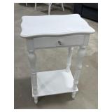 White Night Stand w/ Drawer