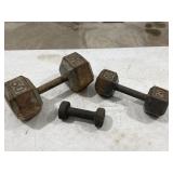 74lbs of Dumbbells