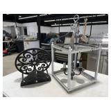 Metal Light Fixture / Water Hose Rack