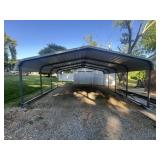 20ï¿½x20ï¿½ Metal CarPort ((small hole in 1 roof