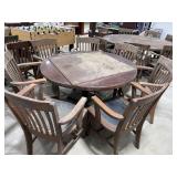 Vintage Drop Table w/ 6 Chairs