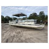 Sanpan 26ï¿½ Pontoon Boat w/ Trailer (needs