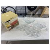 Crystal Punch Bowl Set