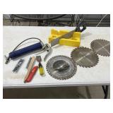 Miter Box / Grease Gun / Saw Blades