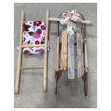 Deco Sled / Wooden Blanket Ladder
