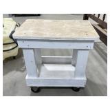 Rolling Wooden Shop Table