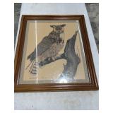 'Great Horned Owl' Farmed Print