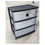 Sterilite 3 Drawer Rolling Shelf