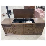 Vintage Sentinel Stereo Console Cabinet w/ Radio