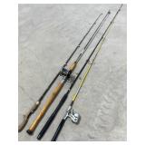 4 Fishing Rods / 2 Reels