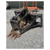 Hydraulic Stump Grapple Bucket Attachment
