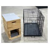 Metal Pet Crate / Wooden Pet Box