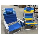 2 Folding Beach Chairs