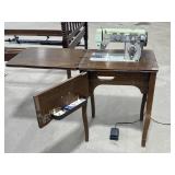 Vintage Black Diamond Sewing Machine Table