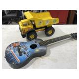 Tonka Toy Dump Truck / Guitar