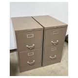 2 Steelmaster 2 Drawer File Cabinets