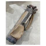 Vintage Golf Bag w/ Clubs
