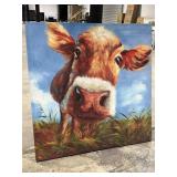 Large Canvas Cow