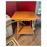 Antique Victorian Oak Side Table