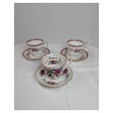 3pc Vintage Teacups/Saucers