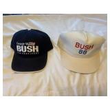 (2) Bush Political '88 Hats