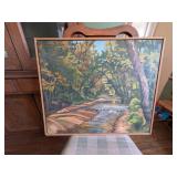 Hand Painted Landscape Scene on Canvas