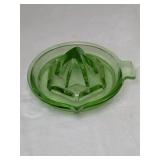Vintage Hazel Atlas Green Glass Juicer