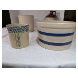 Vintage Pottery Crocks and Jug