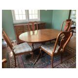 Vintage Dining Table w/ 3 Leaves
