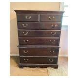 Tall Traditional Vintage Mahogany Dresser