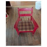 Kids Vintage Red Rocking Chair