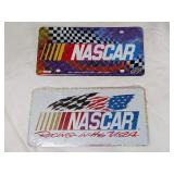 2 NASCAR Racing License Plates