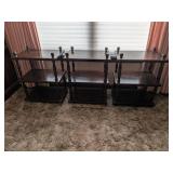 3 Spindle Shelves Side Tables