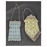 (2) Vintage Beaded Flapper Purses