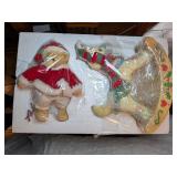Cherished  Teddies Christmas 2pc Decor