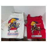 2 Budweiser Spuds MacKenzie BBQ Aprons