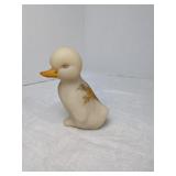 Fenton Hand Painted Custard Glass Duck