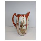 Vintage Victorian Kutani Japanese Water Pitcher
