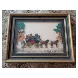 Vintage CA Richards Reverse Painting On Glass 1938