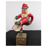 Bill Jauquet Dancing Santa Figurine w/ Box